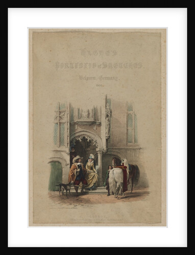 Haghe's Portfolio of Sketches. Belgium. Germany, vol. III: Title Page, on a door…Bruges, 1850 by Louis Haghe; Thomas McLean