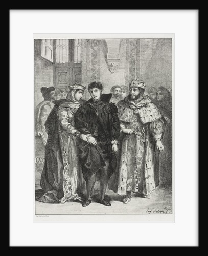 Hamlet, 1834 by Eugène Delacroix