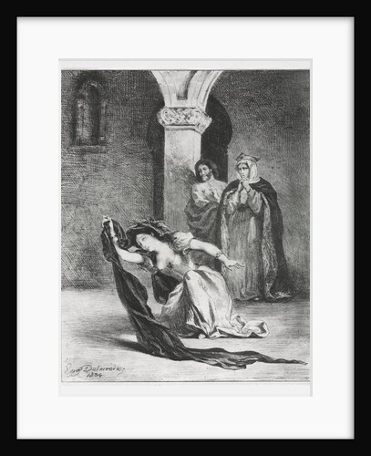 Hamlet: The Chant of Ophelia, 1834 by Eugène Delacroix