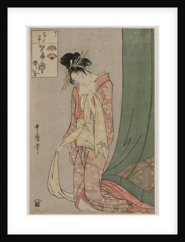 Hanaogi of Ogiya from the series Picture Puzzles, c. 1797 by Kitagawa Utamaro