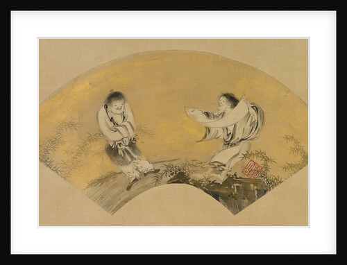 Hanshan and Shide, mid-1500s by Shikibu Terutada