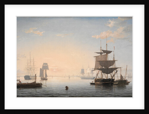 Harbor of Boston, with the City in the Distance, c. 1846-1847 by Fitz Henry Lane
