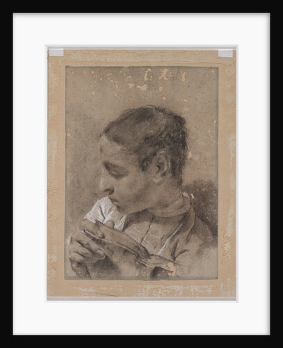 Head of a Young Man in Profile with a Book, c. 1730/40s by Giovanni Battista Piazzetta