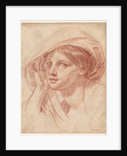 Head of a Young Woman, c. 1785 by Jean-Baptiste Greuze