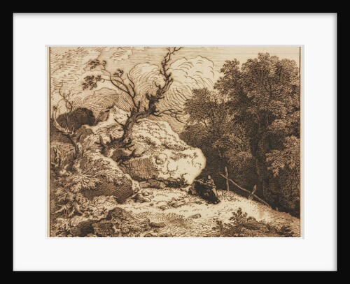 Hermit in a Wooded Landscape, 1776 by Ferdinand Kobell