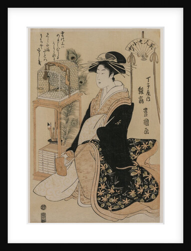 Hinazura of Chojiya from the series Beauties as the Seven Komachi, c. 1793-97 by Utagawa Toyokuni