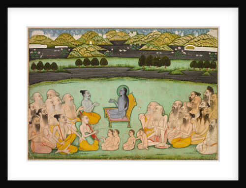 Hindu God Krishna Talking to Elders, c. 1800 by Unknown