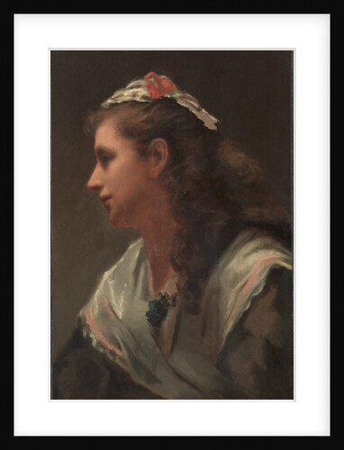 His First Model-Miss Russell, c. 1873 by William Morris Hunt (attributed to)