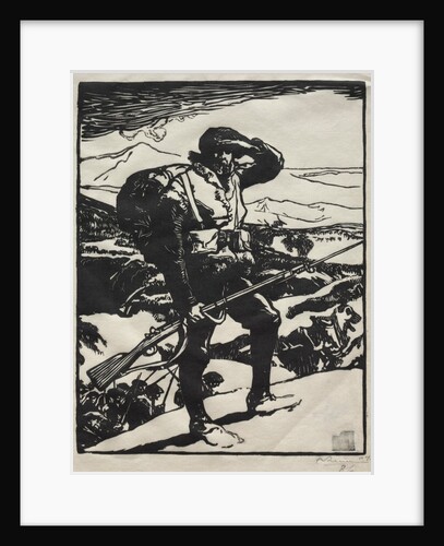 Histoire de la Guerre: Chaseur Alpin by Auguste Louis Lepère