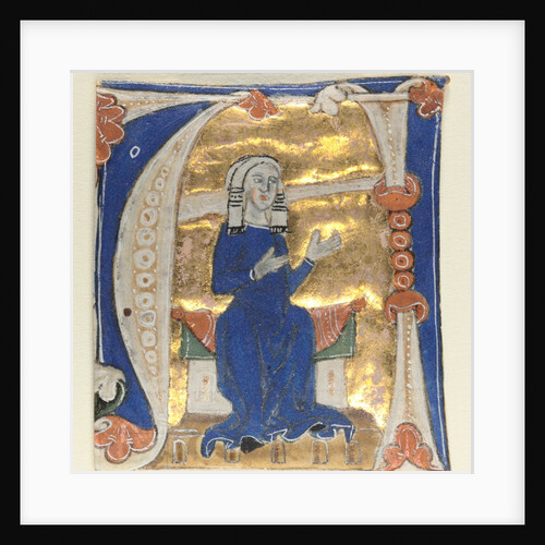 Historiated Initial Excised from a Bible, 1200s by Unknown