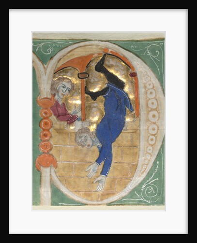 Historiated Initial Excised from a Bible, 1200s by Unknown