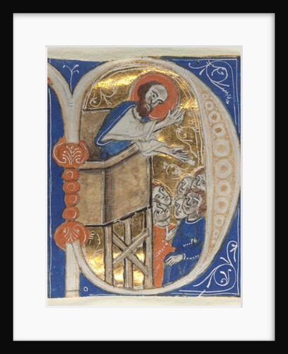 Historiated Initial Excised from a Bible, 1200s by Unknown