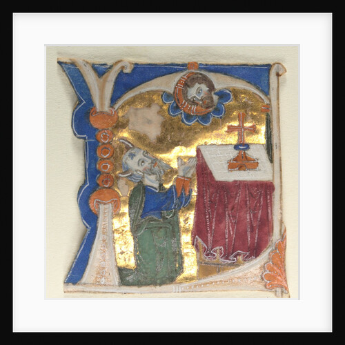 Historiated Initial Excised from a Bible, 1200s by Unknown