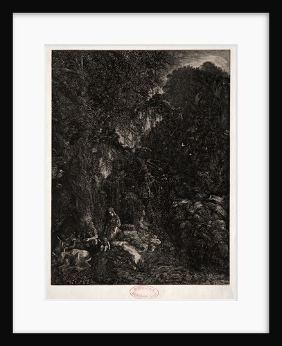 Holy Family with Deer, 1871 by Rodolphe Bresdin