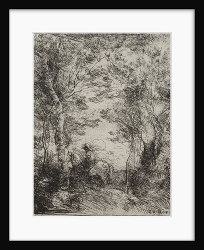 Horseman in the Woods, original impression 1854, printed in 1921 by Jean Baptiste Camille Corot; M. Le Garrec