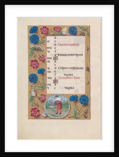 Hours of Queen Isabella the Catholic, Queen of Spain: Fol. 11v, October, c. 1500 by Master of the First Prayerbook of Maximillian