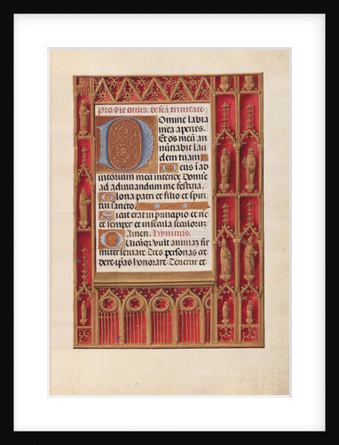 Hours of Queen Isabella the Catholic, Queen of Spain: Fol. 18r, c. 1500 by Master of the First Prayerbook of Maximillian