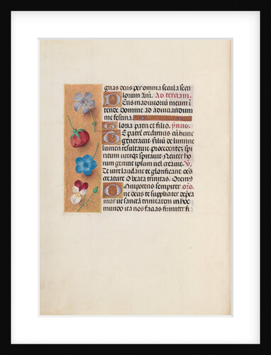 Hours of Queen Isabella the Catholic, Queen of Spain: Fol. 19v, c. 1500 by Master of the First Prayerbook of Maximillian