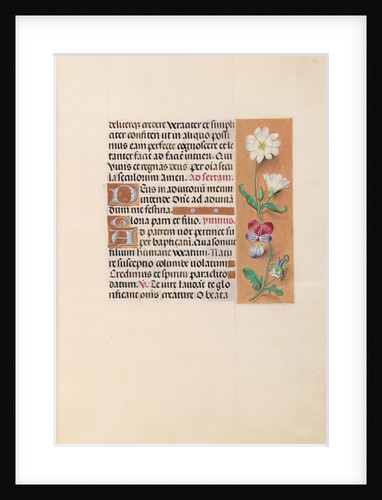 Hours of Queen Isabella the Catholic, Queen of Spain: Fol. 20r, c. 1500 by Master of the First Prayerbook of Maximillian