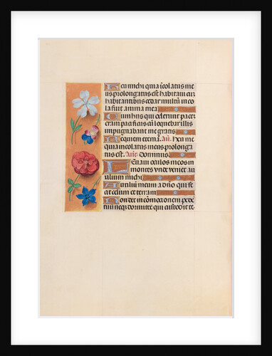 Hours of Queen Isabella the Catholic, Queen of Spain: Fol. 221v, c. 1500 by Master of the First Prayerbook of Maximillian