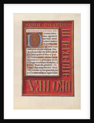 Hours of Queen Isabella the Catholic, Queen of Spain: Fol. 38r, c. 1500 by Master of the First Prayerbook of Maximillian