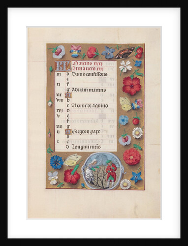 Hours of Queen Isabella the Catholic, Queen of Spain: Fol. 4r, March, c. 1500 by Master of the First Prayerbook of Maximillian