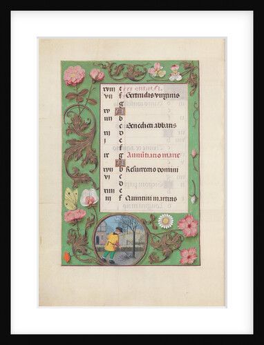 Hours of Queen Isabella the Catholic, Queen of Spain: Fol. 4v, March, c. 1500 by Master of the First Prayerbook of Maximillian