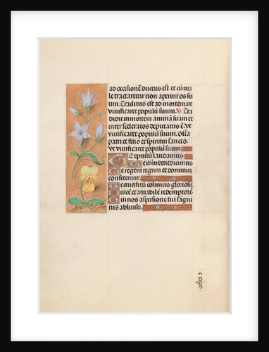 Hours of Queen Isabella the Catholic, Queen of Spain: Fol. 55v, c. 1500 by Master of the First Prayerbook of Maximillian