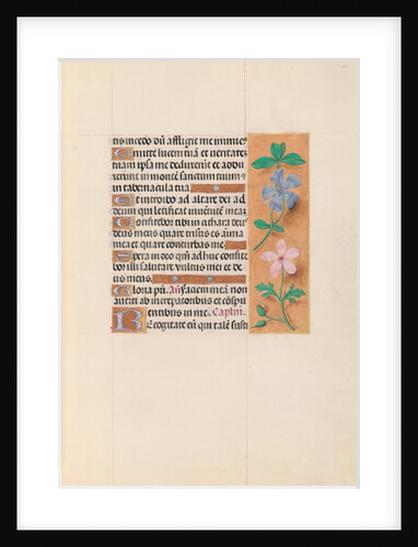 Hours of Queen Isabella the Catholic, Queen of Spain: Fol. 62r, c. 1500 by Master of the First Prayerbook of Maximillian