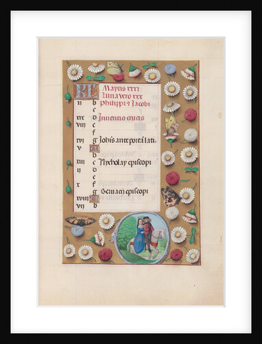 Hours of Queen Isabella the Catholic, Queen of Spain: Fol. 6r, May, c. 1500 by Master of the First Prayerbook of Maximillian