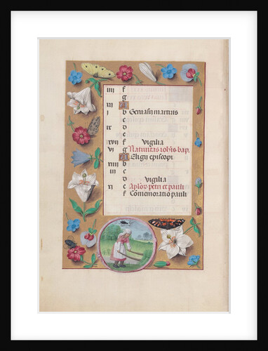 Hours of Queen Isabella the Catholic, Queen of Spain: Fol. 7v, June, c. 1500 by Master of the First Prayerbook of Maximillian