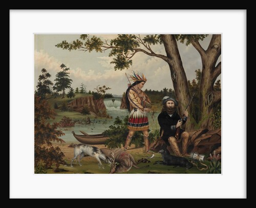 Hunter and Indian Guide, 1869 by C. L. Woodhouse