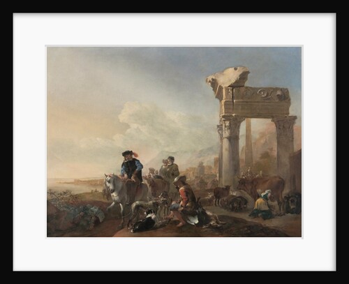 Hunters Near Ruins, 1648 by Jan Baptist Weenix