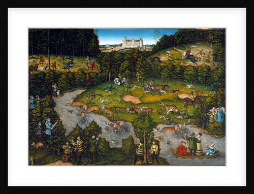 Hunting near Hartenfels Castle, 1540 by Lucas Cranach