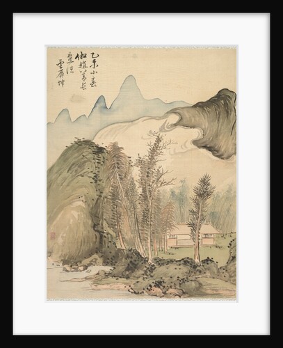 Hut Amidst the Trees, 1847 by Tsubaki Chinzan