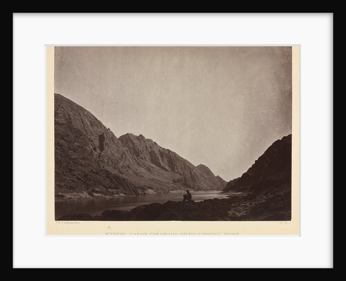 Iceberg Canyon, Colorado River Looking Above, c. 1871 by Timothy H. O'Sullivan