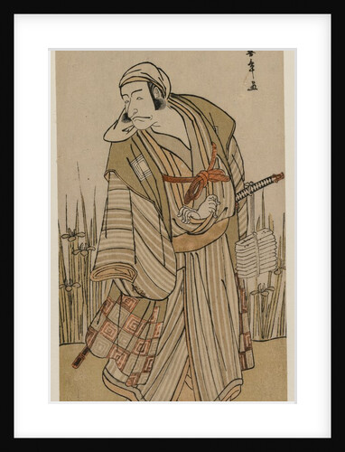 Ichikawa Danjuro V as a Traveller Beside a Clump of Iris, c. 1780 by Katsukawa Shunsho