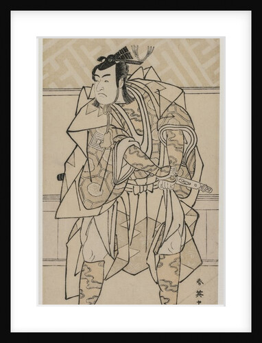 Ichikawa Monnosuke II as a Samurai, 1791 by Katsukawa Shunei