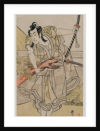 Ichikawa Monnosuke II as Soga no Goro, c. late 1770s by Katsukawa Shunko