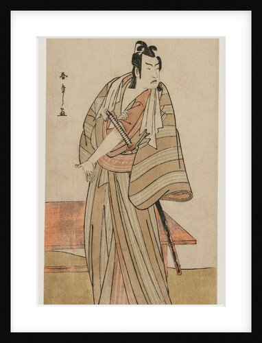 Ichikawa Yaozo II as a Otokodate Standing by a Bench, c. 1780 by Katsukawa Shunsho