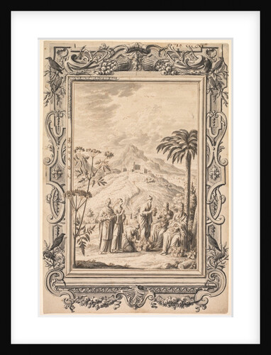 Illustration and Border Design for Kupfer-Bibel, c. 1730 by Johan Melchior Füssli; Johann Daniel Preissler; Johann Jacob Scheuchzer