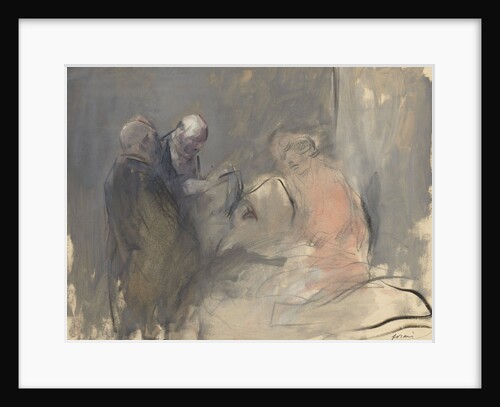 In the Hospital Sketch for In the Hospital, fourth quarter 1800s or first third 1900 by Jean Louis Forain