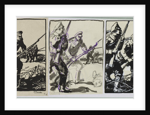 Infanterie russe, 1914 by Auguste Louis Lepère