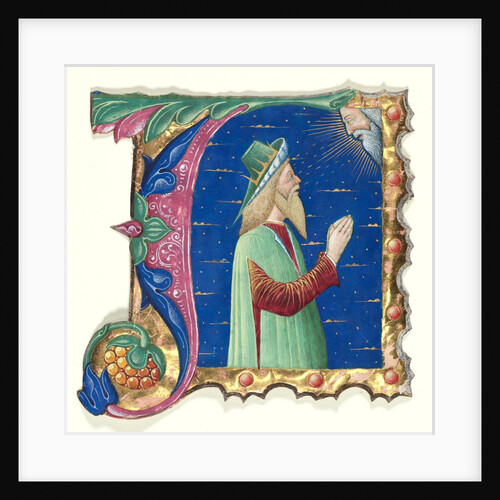 Initial A from a Choral Book with King David, c. 1470-1480 by Guglielmo Giraldi del Magri (attributed to)