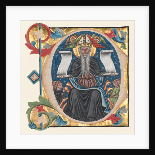 Initial C Excised from a Choral Book: St. Anthony with Antonite Friars, c. 1400-1440 by Unknown