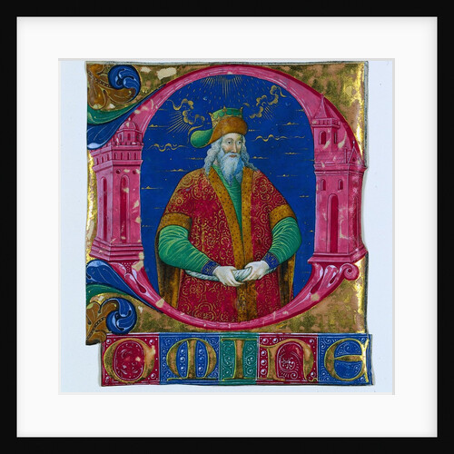 Initial D[omine] from a Choral Book: King Solomon, c. 1470-1480 by Guglielmo Giraldi del Magri (attributed to)