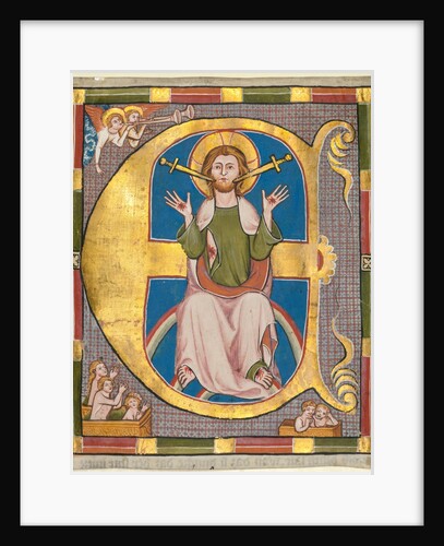 Initial E from a Municipal Law Book: The Last Judgment, c. 1330 by Unknown