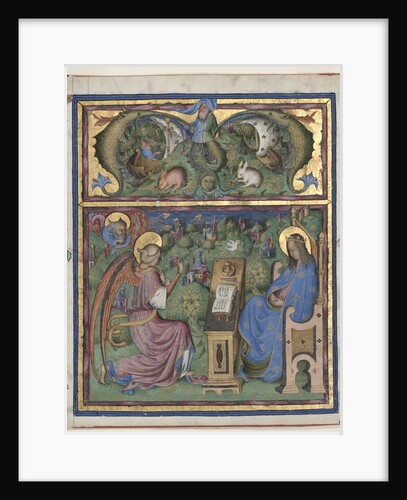 Initial M[issus est] Excised from an Antiphonary: The Annunciation, 1430-1438 by Stefano da Verona