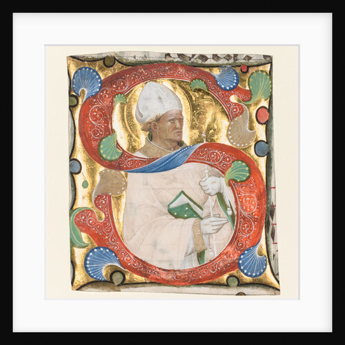 Initial S from a Gradual: St. Augustine, c. 1420 by Master of the Murano Gradual