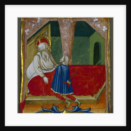 Initial T from a Choral Book with Isaac and Esau, c. 1460-1470 by Bartolomeo da Gallarate